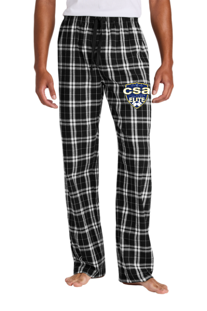 PLAID FLANNEL PANTS EMBROIDERY - CSA