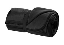 Load image into Gallery viewer, BLACK TRAVEL BLANKET - CSA

